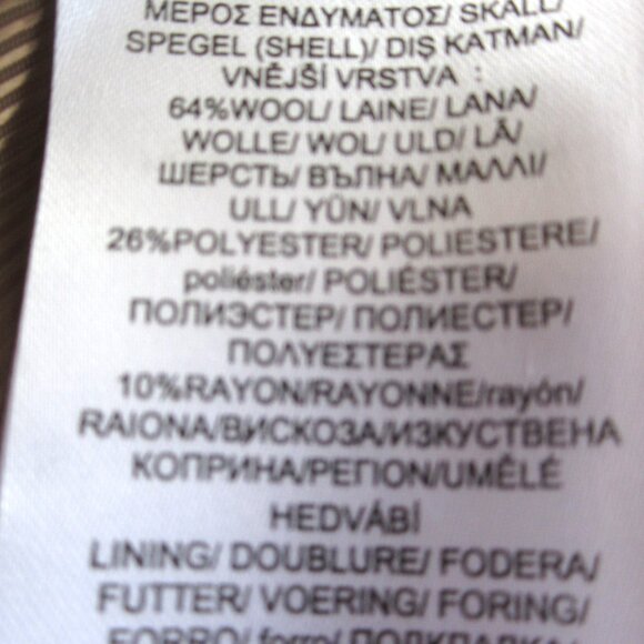 Lauren Ralph Lauren LRL 3 Button Reefer Coat Camel Brown Wool Blend Lapel - Picture 13 of 13